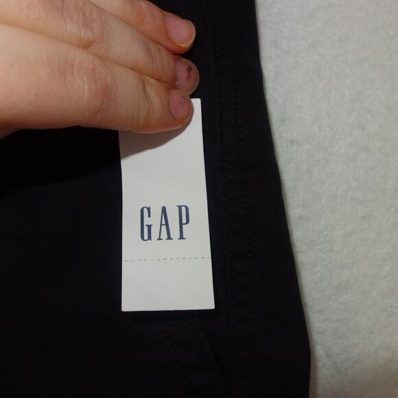 NEW GAP Girlfriend Khaki 5” Shorts Chinos High Rise BLACK Women's 14 Petite 14P - Picture 6 of 10